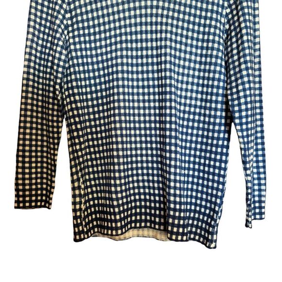 J Crew Sweater Womens Medium Multicolor Plaid Print Pullover Sweatshirt - Picture 4 of 7